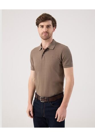 Polo  Para Hombre Cuello Tejido Sin Bolsillo Color Café Marca Patprimo #44112784 Patprimo