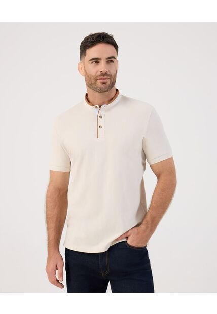 Polo  Para Hombre Cuello Tejido Sin Bolsillo Color Beige Marca Patprimo #44117257