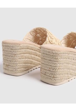 Sandalias Para Mujer Tacón Color Beige Marca Patprimo #30690113