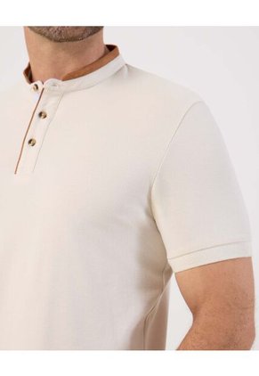 Polo  Para Hombre Cuello Tejido Sin Bolsillo Color Beige Marca Patprimo #44117257