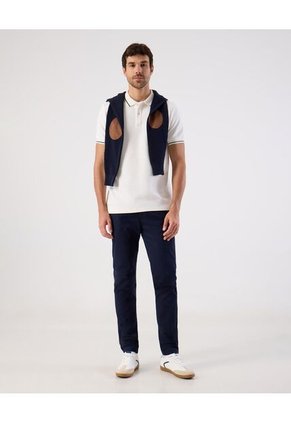 Polo  Para Hombre M/L Cuello Tejido Con Bolsillo Color Crema Marca Patprimo #44117315