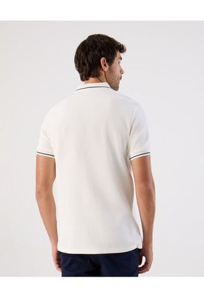 Polo  Para Hombre M/L Cuello Tejido Con Bolsillo Color Crema Marca Patprimo #44117315
