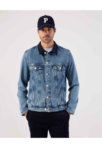 Chaqueta  Para Hombre Trucker Color Azul Marca Patprimo #44080346 Patprimo