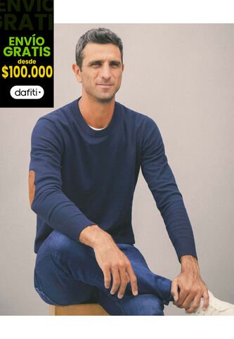 Saco Para Hombre Cuello Redondo Color Azul Marca Patprimo #44330233 Patprimo
