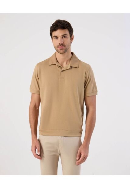 Polo  Para Hombre Cuello Maquina Sin Bolsillo Color Café Marca Patprimo #44112729
