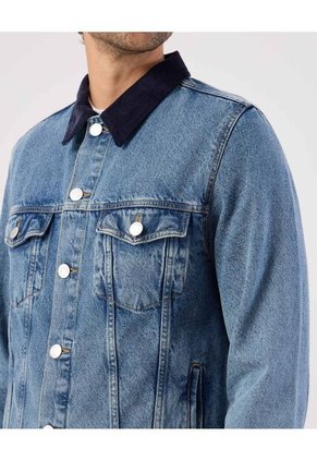 Chaqueta Para Hombre Trucker Color Azul Marca Patprimo #44080346