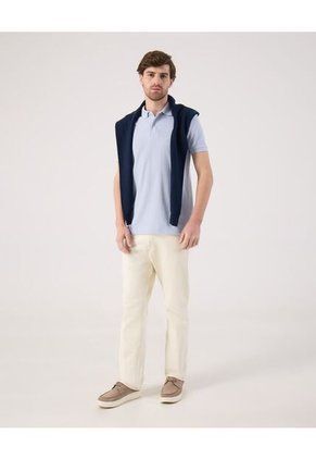 Polo  Para Hombre Cuello Tejido Sin Bolsillo Color Azul Marca Patprimo #44112784