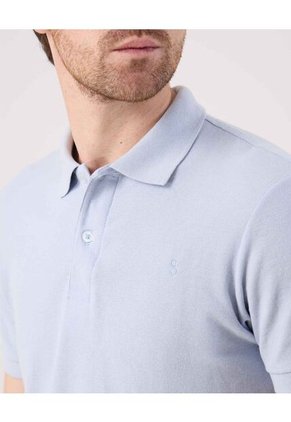 Polo  Para Hombre Cuello Tejido Sin Bolsillo Color Azul Marca Patprimo #44112784