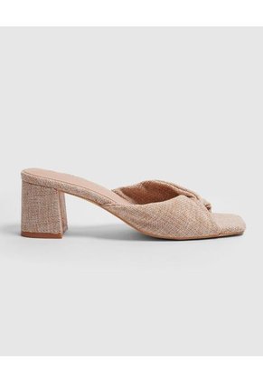 Sandalias Para Mujer Tacon Color Beige Marca Patprimo #30690100