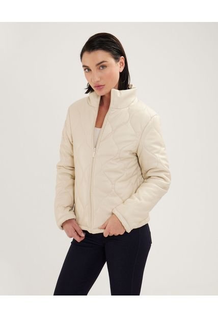 Chaqueta Para Mujer Acolchada Color Beige Marca Patprimo #30080526