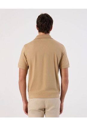 Polo  Para Hombre Cuello Maquina Sin Bolsillo Color Café Marca Patprimo #44112729