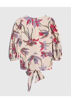 Blusa Para Mujer Manga 3/4 Color Azul  Marca Patprimo #30123279