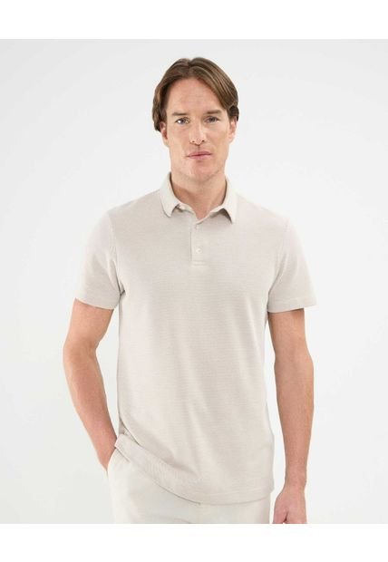 Polo Para Hombre Cuello Maquina Sin Bolsillo Color Crema Marca Patprimo #44112731
