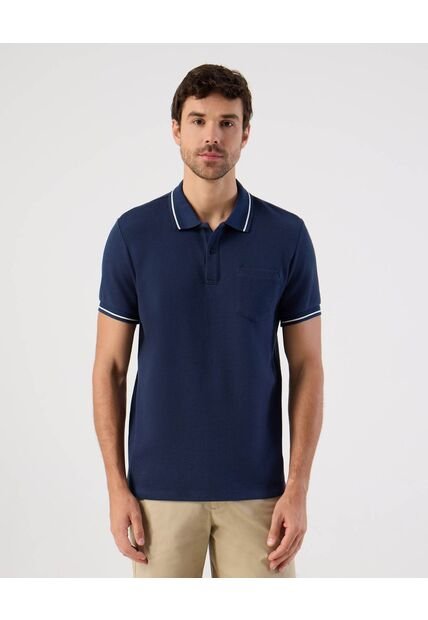 Polo  Para Hombre M/L Cuello Tejido Con Bolsillo Color Azul Marca Patprimo #44117315