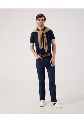 Polo  Para Hombre Cuello Tejido Sin Bolsillo Color Azul Marca Patprimo #44112784