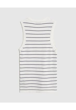 Camiseta  Para Mujer Manga Sisa Cuello Redondo Color Blanco Marca Patprimo #30093863