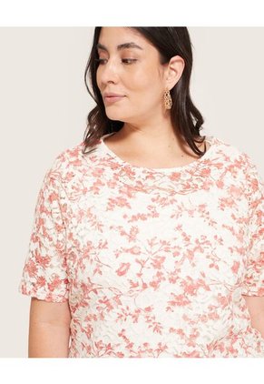 Blusa  Para Mujer Manga Corta Color Coral Marca Patprimo #14121157