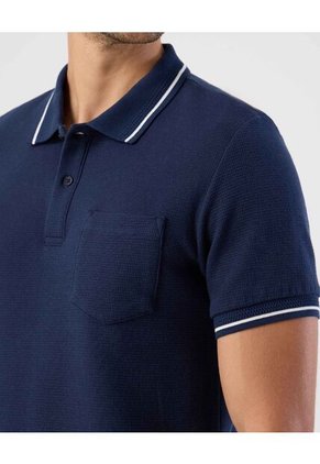 Polo  Para Hombre M/L Cuello Tejido Con Bolsillo Color Azul Marca Patprimo #44117315