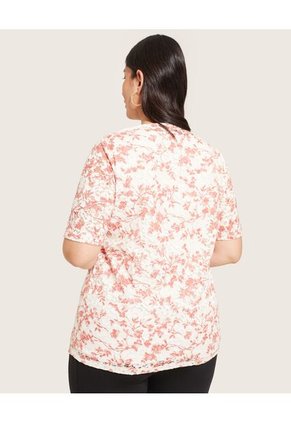 Blusa  Para Mujer Manga Corta Color Coral Marca Patprimo #14121157