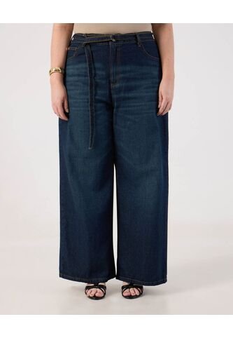 Jean  Para Mujer Wide-Leg Color Azul Marca Patprimo #14160265 Patprimo