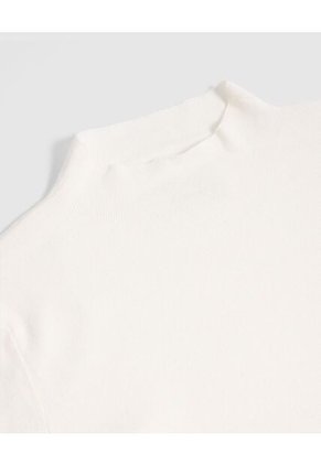 Saco  Para Mujer Cuello Alto O Cuello Tortuga Color Blanco Marca Patprimo #30330670