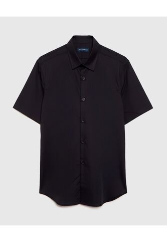 Camisa  Para Hombre Manga Corta Con Bolsillo Cuello C Color Negro Marca Patprimo #44012578 Patprimo