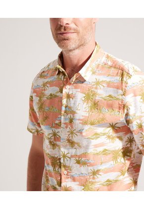 Camisa Para Hombre Manga Corta Sin Bolsillo Color Naranja Marca Patprimo #44012857