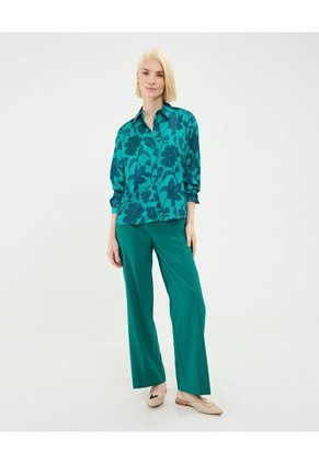 Camisa Para Mujer Manga Larga Color Verde Marca Patprimo #30010691