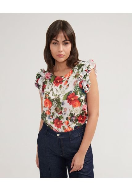 Blusa Para Mujer Manga Sisa Color Verde Marca Patprimo #30123296