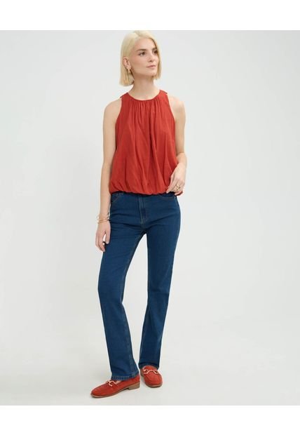 Jean Para Mujer Straight Color Azul Marca Patprimo #30160466