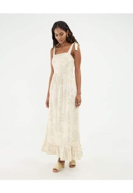 Vestido Para Mujer M/Sisa Largo Color Crema Marca Patprimo #30171038