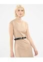 Vestido Para Mujer Manga Corta Color Café Claro Marca Patprimo #30171015 de Patprimo