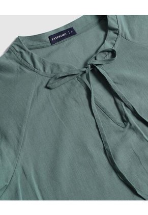 Blusa  Para Mujer Manga Corta Color Verde Marca Patprimo #30123566