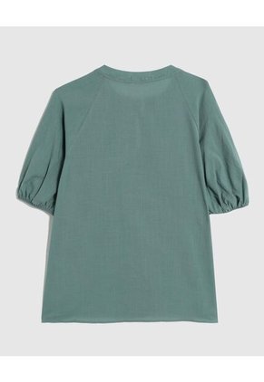 Blusa  Para Mujer Manga Corta Color Verde Marca Patprimo #30123566