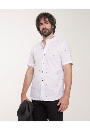 Camisa Para Hombre Patprimo Color Blanco Material Algodón 100%
