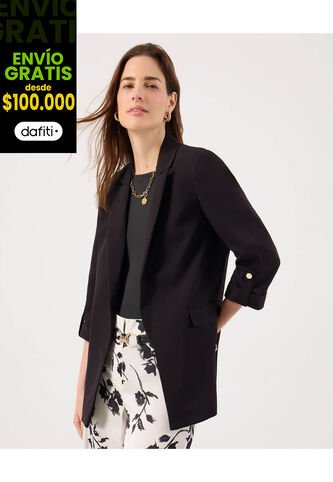 Blazer Para Mujer  Color Negro Marca Patprimo #30400141 Patprimo