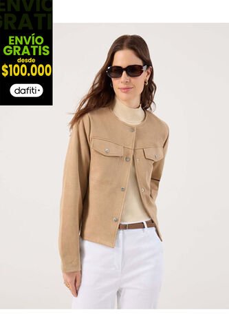 Chaqueta Para Mujer Desestructurada Color Café Marca Patprimo #30080576 Patprimo