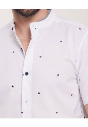 Camisa Para Hombre Patprimo Color Blanco Material Algodón 100%