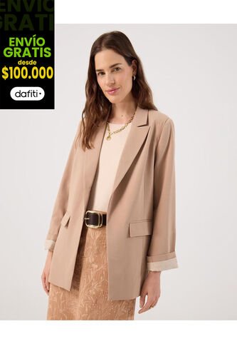 Blazer Para Mujer  Color Beige Marca Patprimo #30400144 Patprimo