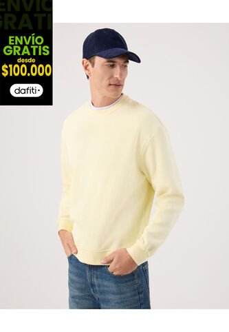 Buzo Para Hombre Cuello Redondo Color Amarillo Marca Patprimo #44060321 Patprimo