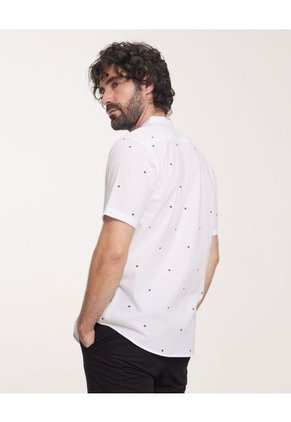 Camisa Para Hombre Patprimo Color Blanco Material Algodón 100%