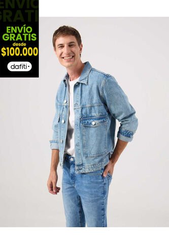 Chaqueta Para Hombre Trucker Color Azul Marca Patprimo #44080337 Patprimo