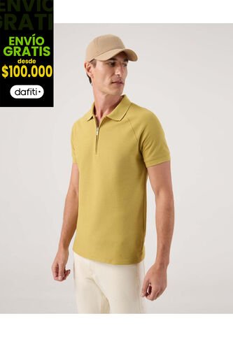 Polo Para Hombre Cuello Tejido Sin Bolsillo Color Verde Marca Patprimo #44112780 Patprimo