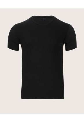 .Camiseta Hombre Patprimo Negro Poliéster M/C 44020028-10