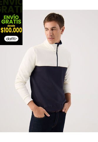 Buzo Para Hombre Cuello Alto O Cuello Tortuga Color Crema Marca Patprimo #44060320 Patprimo