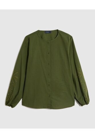 Blusa  Para Mujer Manga Larga Color Verde Marca Patprimo #30123616 Patprimo