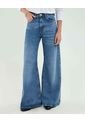 Jean Para Mujer Wide-Leg Color Azul Marca Patprimo #30160476 de Patprimo