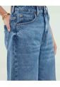 Jean Para Mujer Wide-Leg Color Azul Marca Patprimo #30160476 de Patprimo
