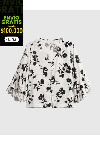 Blusa Para Mujer Manga 3/4 Color Blanco Marca Patprimo #30123591 Patprimo