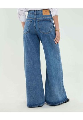 Jean Para Mujer Wide-Leg Color Azul Marca Patprimo #30160476